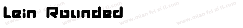 Lein Rounded字体转换